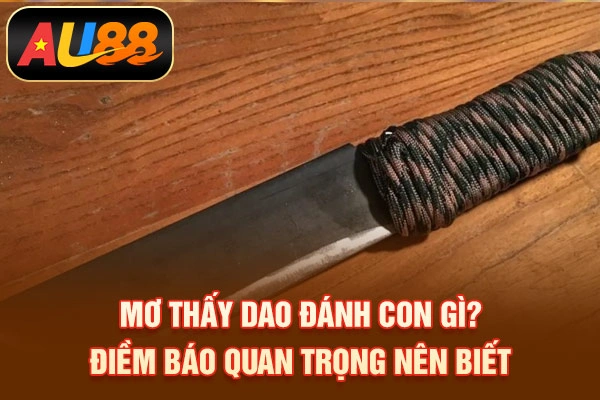 Mơ Thấy Dao Đánh Con Gì? Điềm Báo Quan Trọng